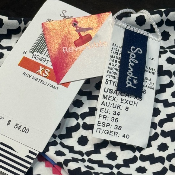 Splendid Reversible Retro Colorful Geometric Bikini Bottom - Picture 7 of 9